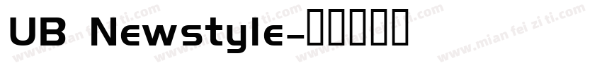 UB Newstyle字体转换